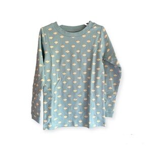 Little Green Radicals Size 5-6 Light Blue Cloud Long Sleeve Top